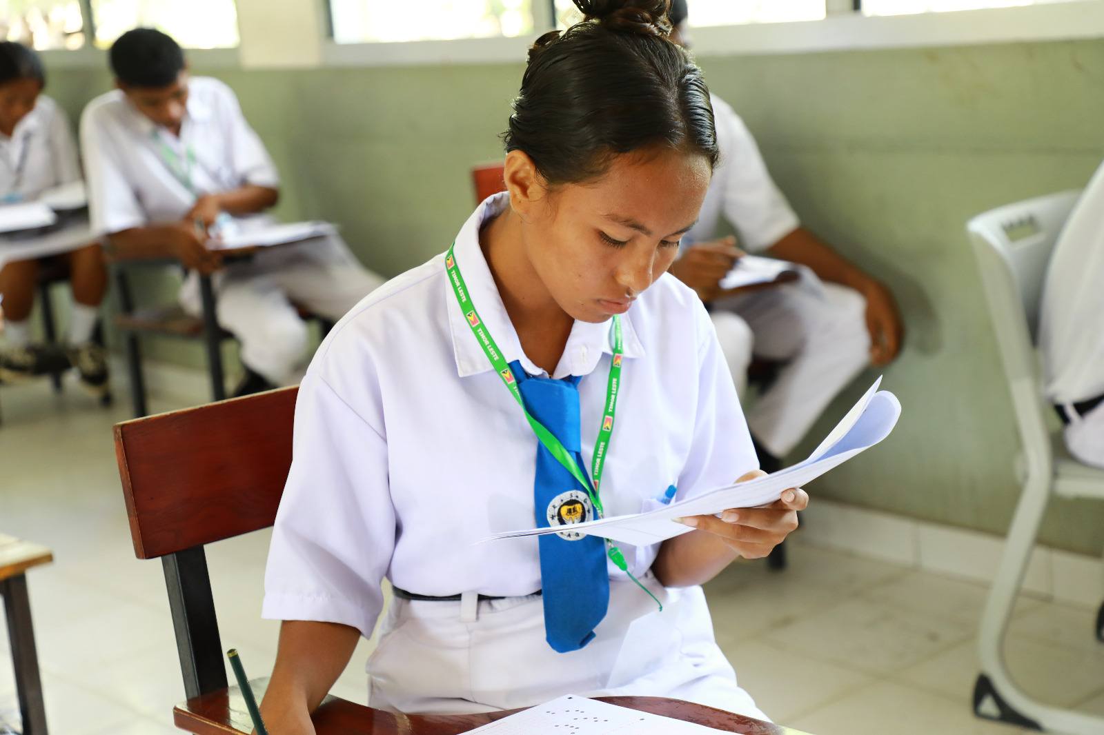 SEKRETÁRIU ESTADU ESJ-ESTV ABERTURA EZAME NASIONÁL TINAN 2025 IHA ESKOLA SEKUNDÁRIA JERÁL PÚBLIKA BAQUI